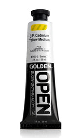 Golden OPEN Acrylic Paint Cadmium Yellow Medium 59ml