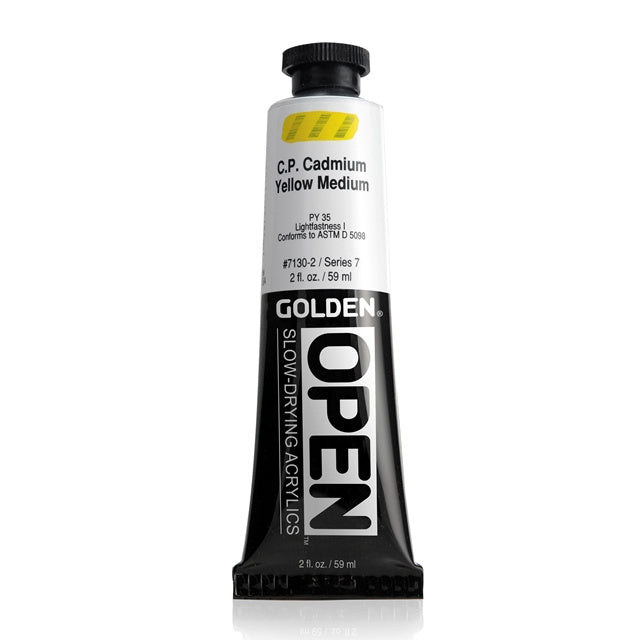 Golden OPEN Acrylic Paint Cadmium Yellow Medium