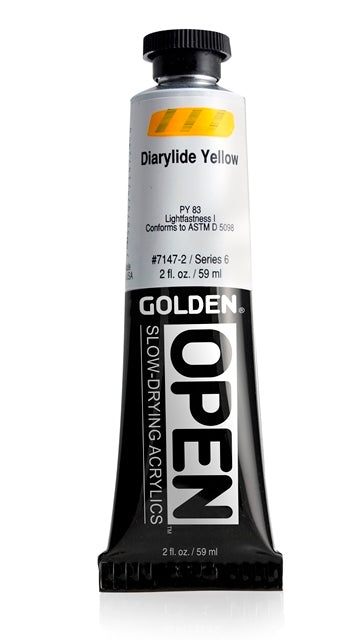 Golden OPEN Acrylic Paint Diarylide Yellow 59ml