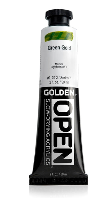 Golden OPEN Acrylic Paint Green Gold 59ml