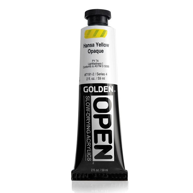 Golden OPEN Acrylic Paint Hansa Yellow Opaque