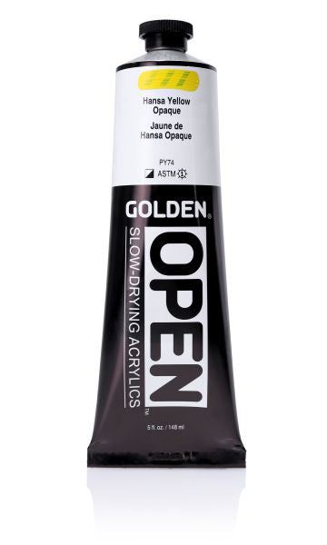 Golden OPEN Acrylic Paint Hansa Yellow Opaque 148ml