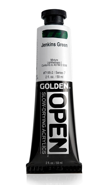 Golden OPEN Acrylic Paint Jenkins Green