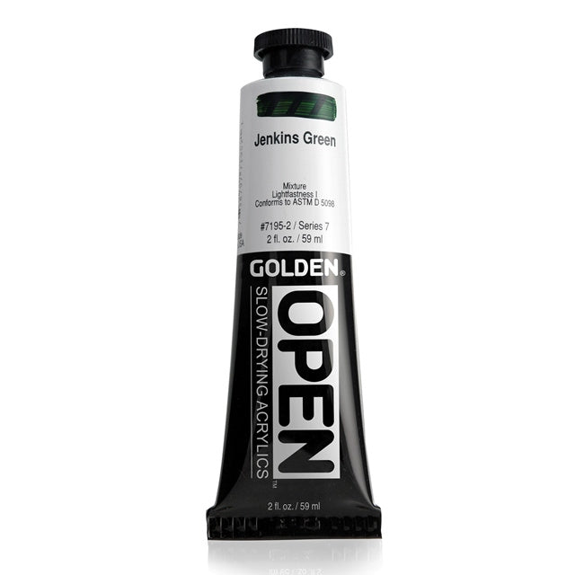 Golden OPEN Acrylic Paint Jenkins Green