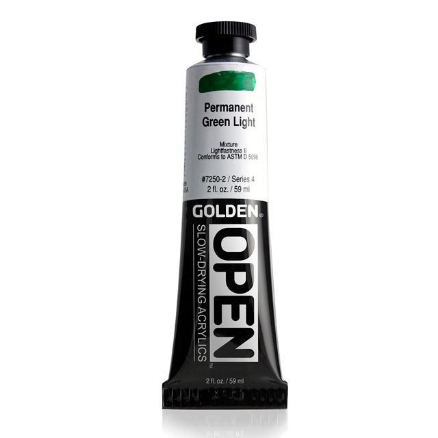 Golden OPEN Acrylic Paint Permanent Green Light