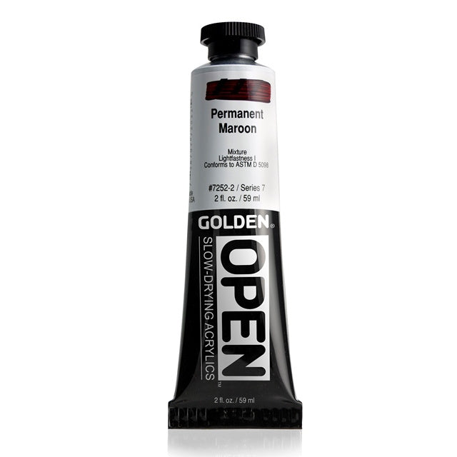 Golden OPEN Acrylic Paint Permanent Maroon