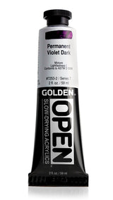 Golden OPEN Acrylic Paint Permanent Violet Dark 59ml