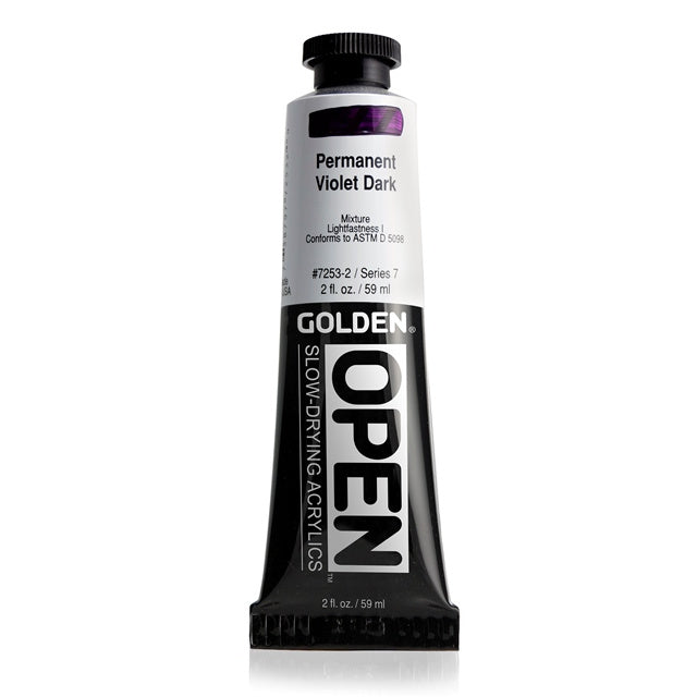 Golden OPEN Acrylic Paint Permanent Violet Dark