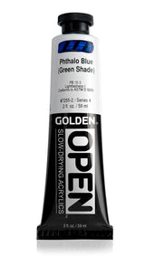 Golden OPEN Acrylic Paint Phthalo Blue (Green Shade) 59ml