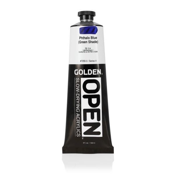 Golden OPEN Acrylic Paint Phthalo Blue (Green Shade)