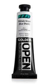 Golden OPEN Acrylic Paint Phthalo Green (Blue Shade) 59ml