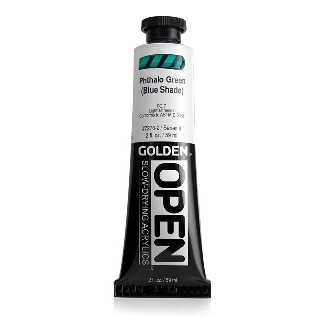 Golden OPEN Acrylic Paint Phthalo Green (Blue Shade)