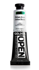 Golden OPEN Acrylic Paint Phthalo Green (Yellow Shade)