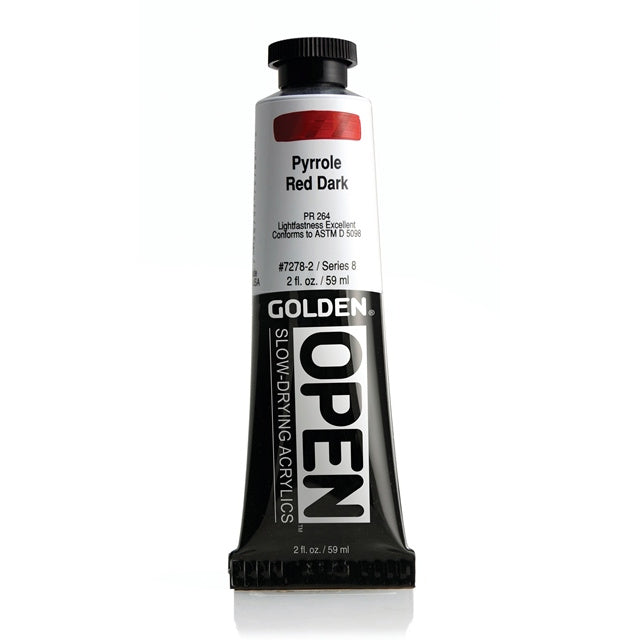 Golden OPEN Acrylic Paint Pyrrole Red Dark