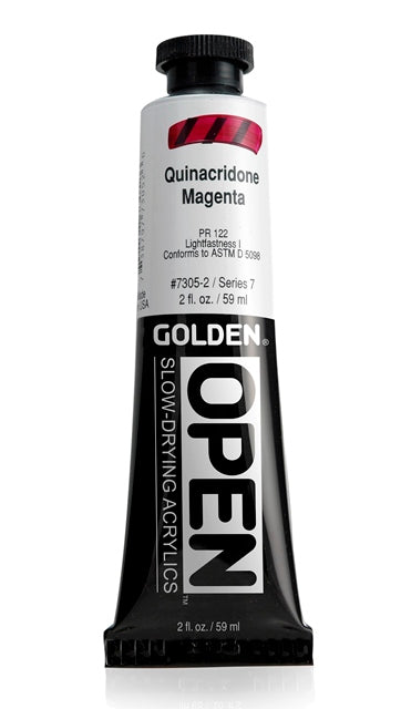 Golden OPEN Acrylic Paint Quinacridone Magenta 59ml