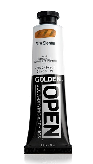 Golden OPEN Acrylic Paint Raw Sienna 59ml