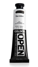 Golden OPEN Acrylic Paint Raw Umber