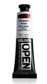 Golden OPEN Acrylic Paint Transparent Brown Iron Oxide