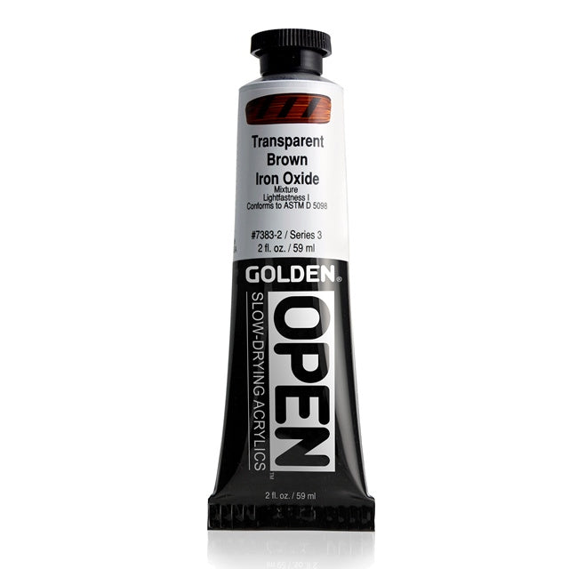 Golden OPEN Acrylic Paint Transparent Brown Iron Oxide