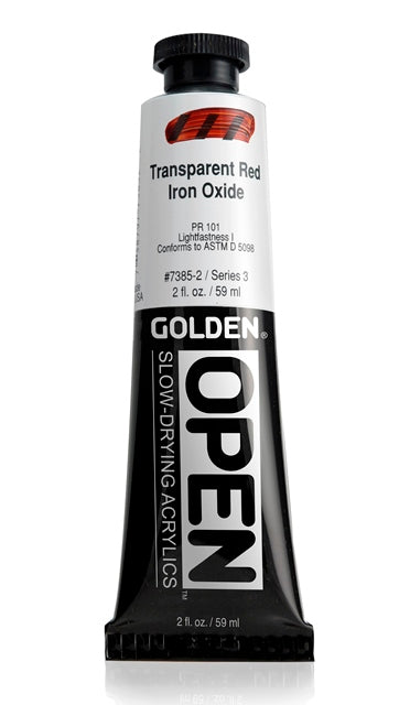 Golden OPEN Acrylic Paint Transparent Red Iron Oxide 59ml