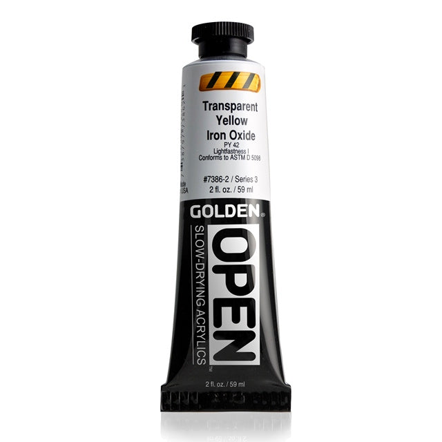 Golden OPEN Acrylic Paint Transparent Yellow Iron Oxide