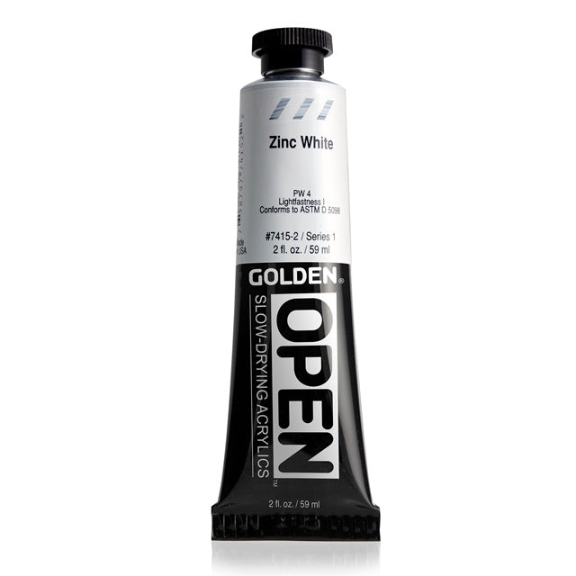 Golden OPEN Acrylic Paint Zinc White