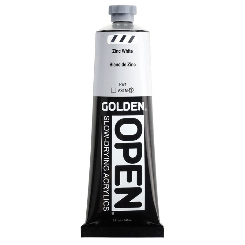 Golden OPEN Acrylic Paint Zinc White 148ml