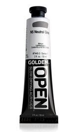 Golden OPEN Acrylic Paint N5 Neutral Gray 59ml