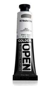 Golden OPEN Acrylic Paint N5 Neutral Gray 59ml