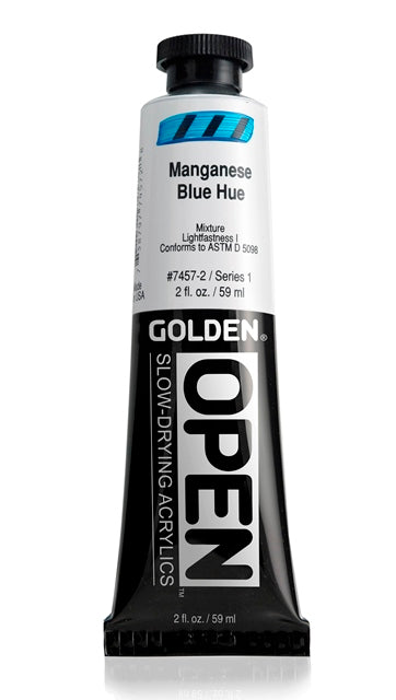 Golden OPEN Acrylic Paint Manganese Blue Hue 59ml
