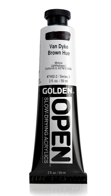 Golden OPEN Acrylic Paint Van Dyke Brown Hue 59ml