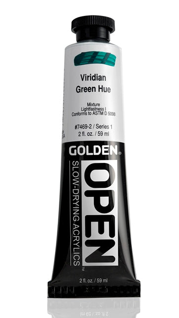 Golden OPEN Acrylic Paint Viridian Green Hue 59ml
