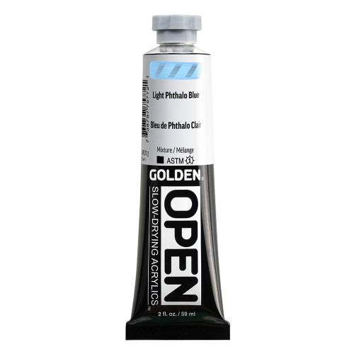 Golden OPEN Acrylic Paint Light Phthalo Blue 59ml