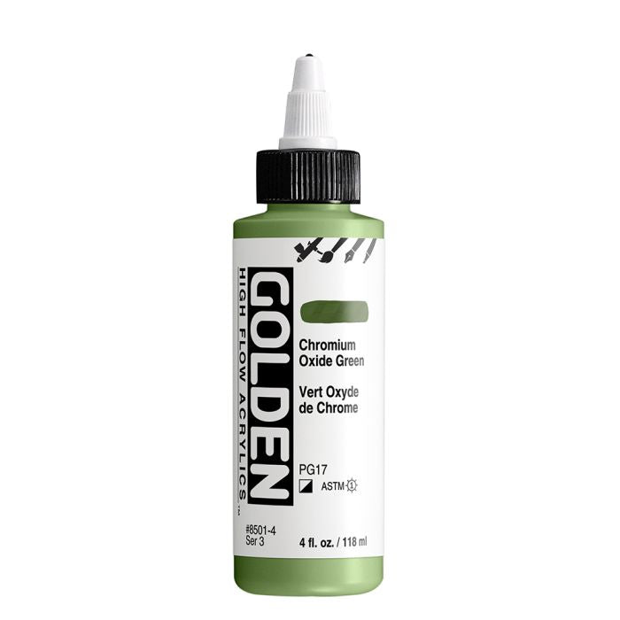 Golden High Flow Acrylic Paint Chromium Oxide Green