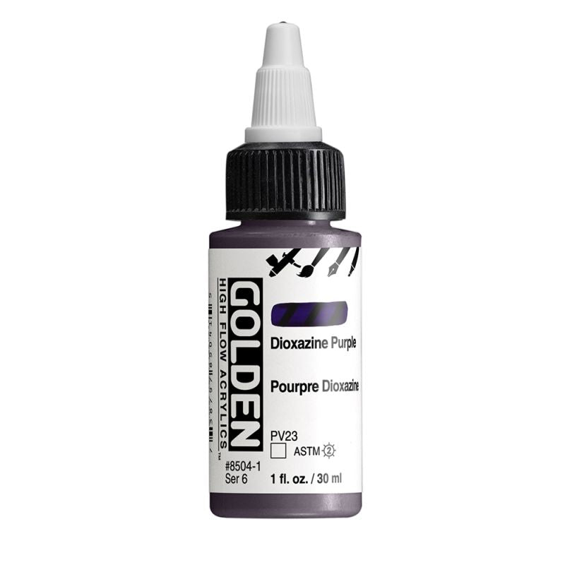 Golden High Flow Acrylic Paint Dioxazine Purple 30ml