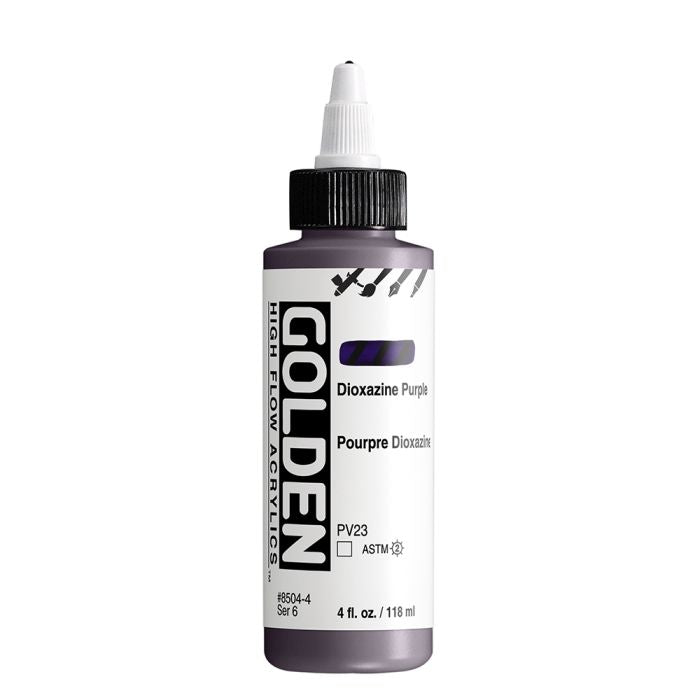 Golden High Flow Acrylic Paint Dioxazine Purple 118ml