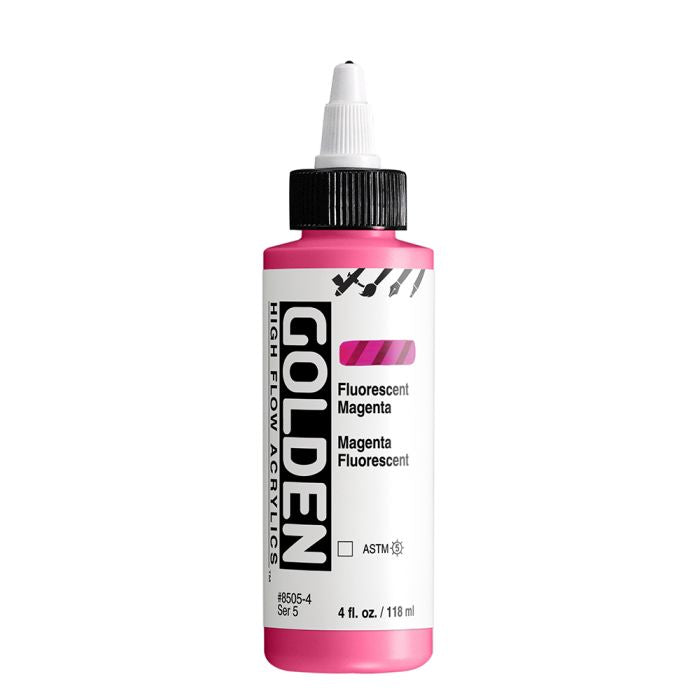 Golden High Flow Acrylic Paint Fluorescent Magenta