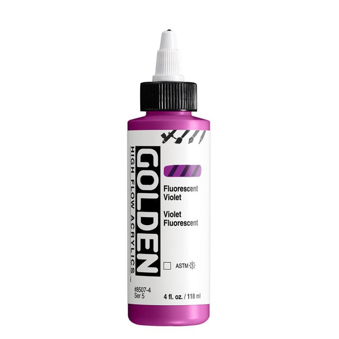 Golden High Flow Acrylic Paint Fluorescent Violet