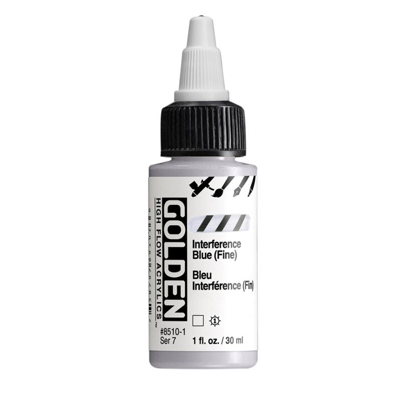 Golden High Flow Acrylic Paint Interference  Blue (Fine)