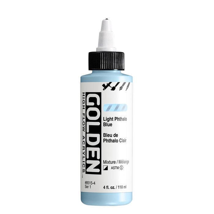 Golden High Flow Acrylic Paint Light Phthalo Blue