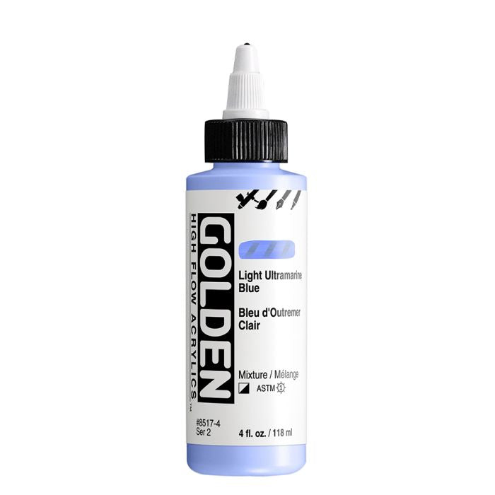 Golden High Flow Acrylic Paint Light Ultramarine Blue