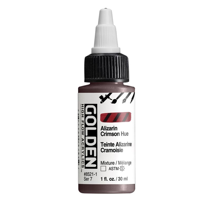 Golden High Flow Acrylic Paint Alizarin Crimson Hue 30ml