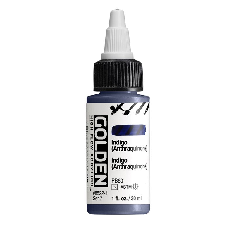 Golden High Flow Acrylic Paint Indigo (Anthraquinone)