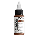 Golden High Flow Acrylic Paint Burnt Sienna 30ml