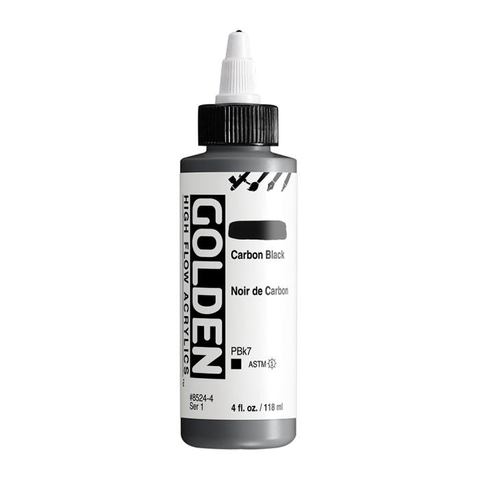 Golden High Flow Acrylic Paint Carbon Black