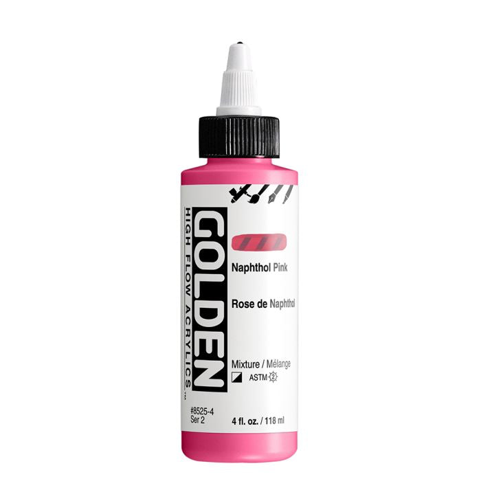 Golden High Flow Acrylic Paint Naphthol Pink