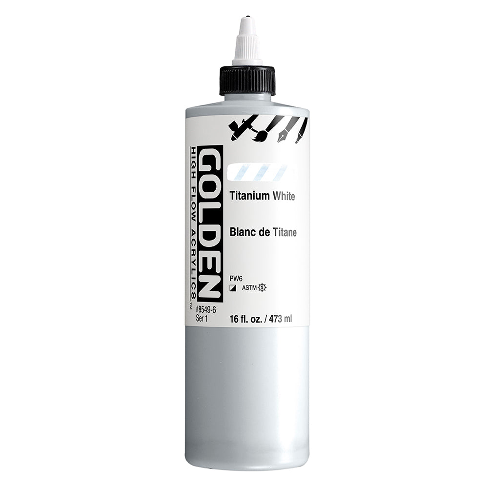 Golden High Flow Acrylic Paint Titanium White