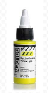 Golden High Flow Acrylic Paint Benzimidazolone Yellow Light 30ml