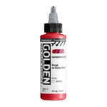 Golden High Flow Acrylic Paint Transparent Quinacridone Red 118ml