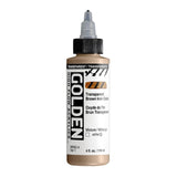 Golden High Flow Acrylic Paint Transparent Brown Iron Oxide 118ml
